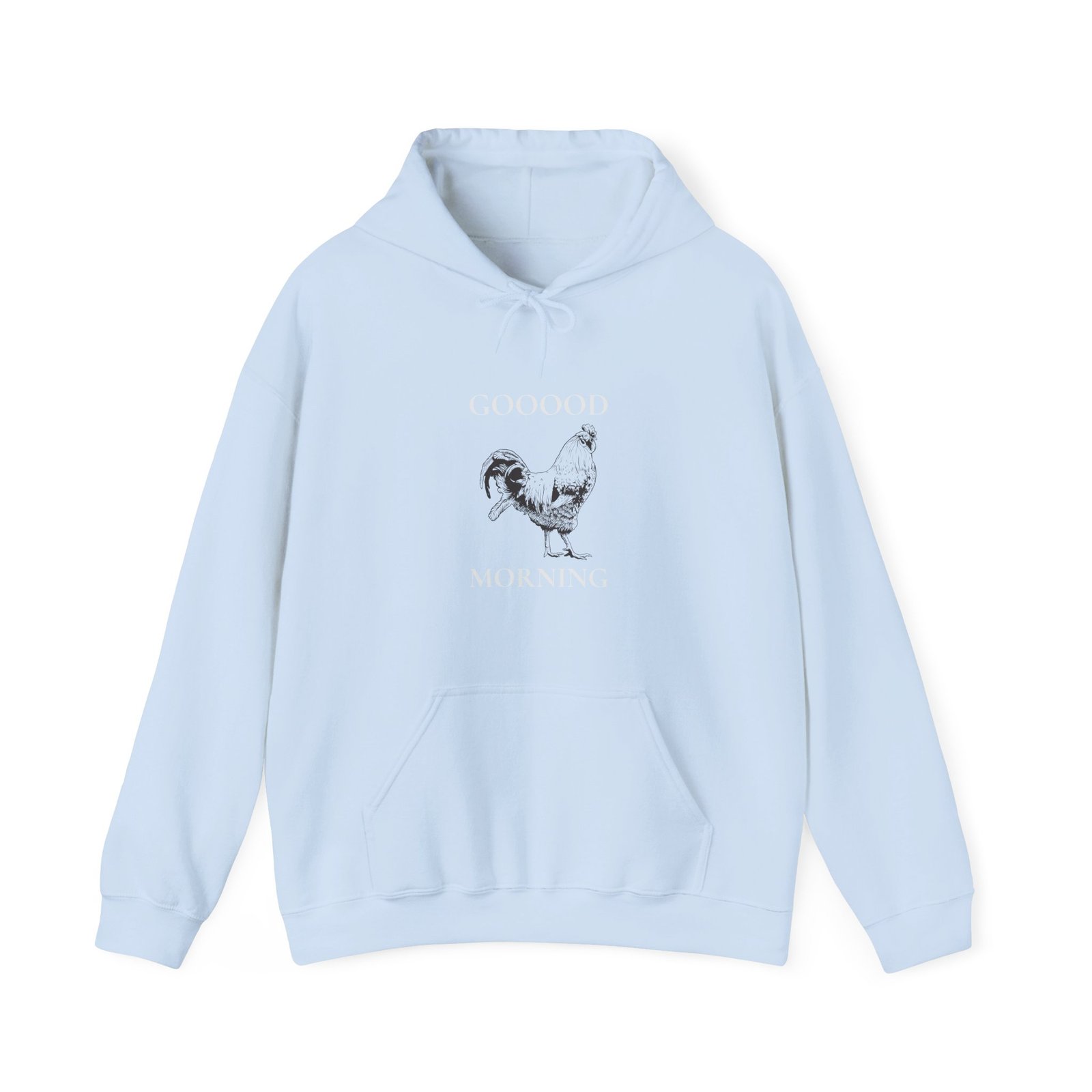 Vibrant Good Morning Rooster Classic Illustration - Hoodie - Image 9