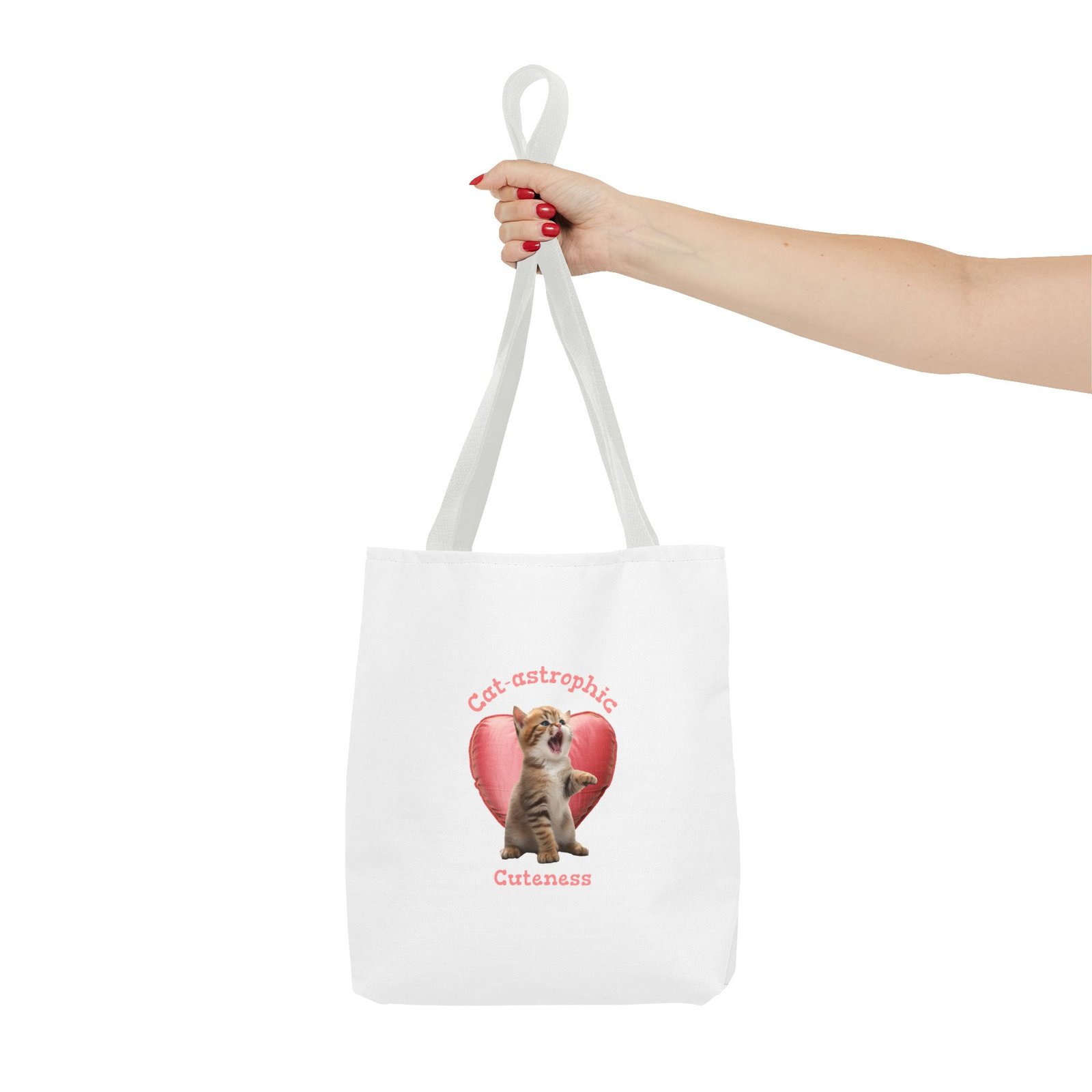 Cutest-astrophic Adorable Kitten with Playful Expression - Tote Bag - Image 4