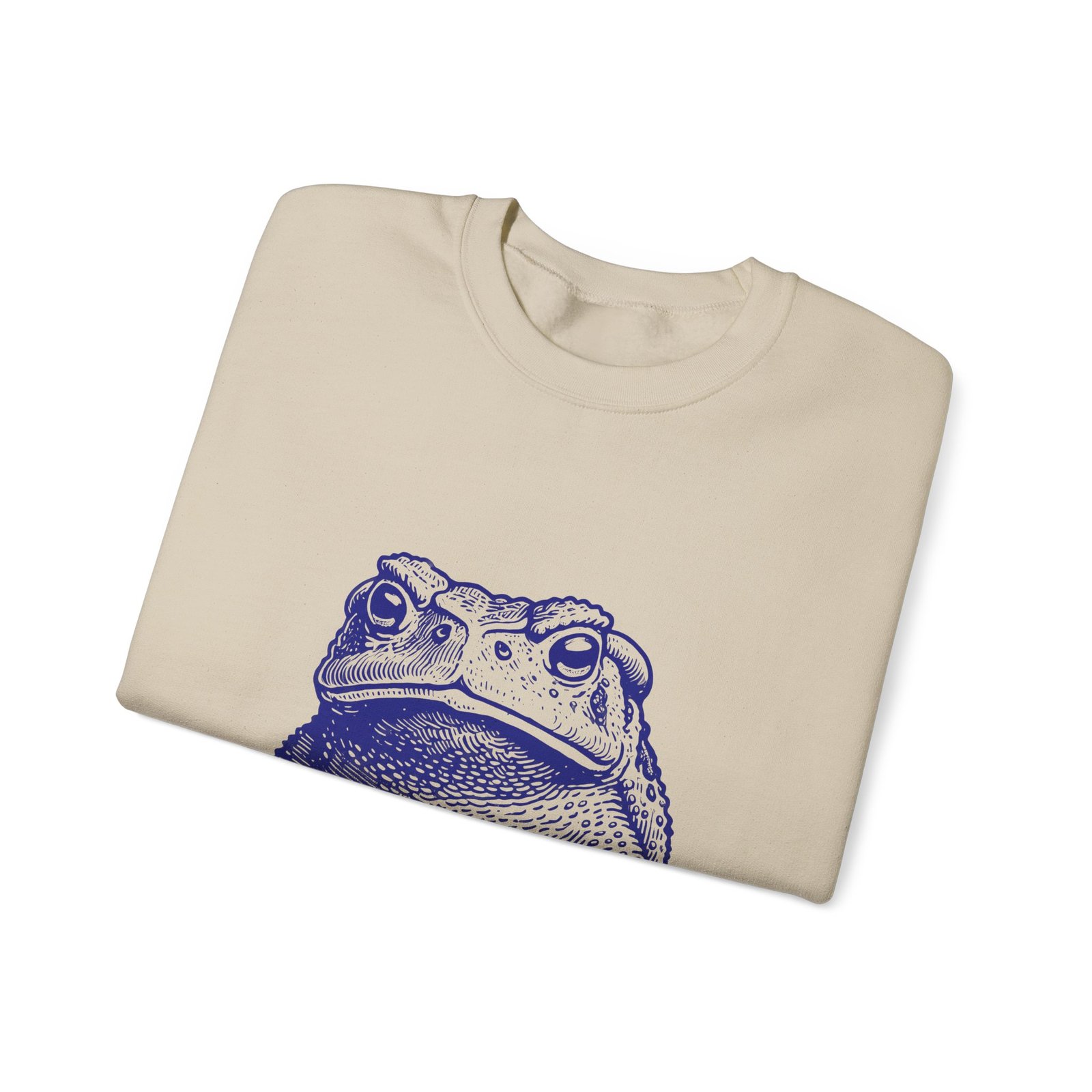 I Toad You So Blue Frog Face Pun Illustration - Sweatshirt - Image 7
