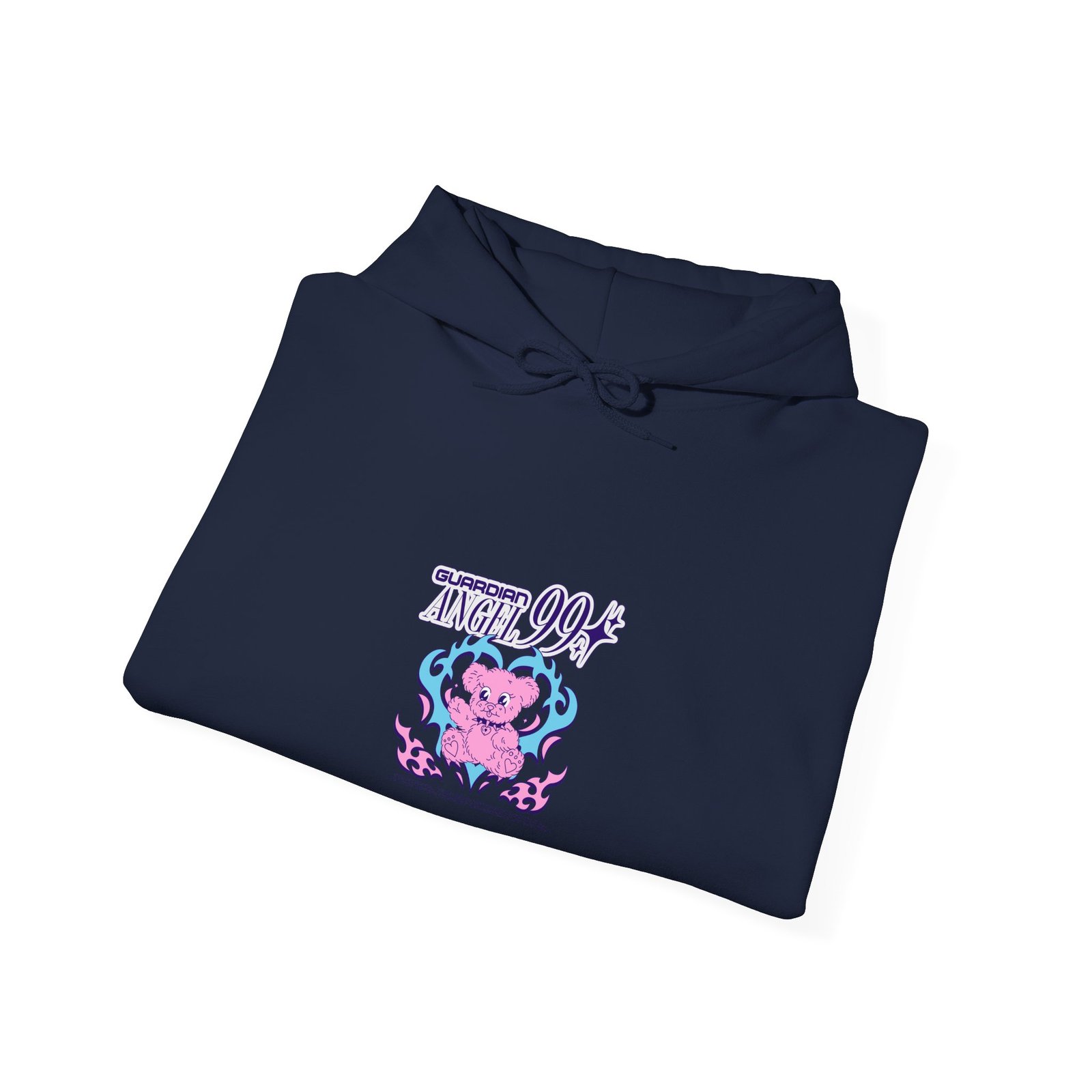 Cute Guardian Angel Bear with Wings and Halo Design - Hoodie - Image 12