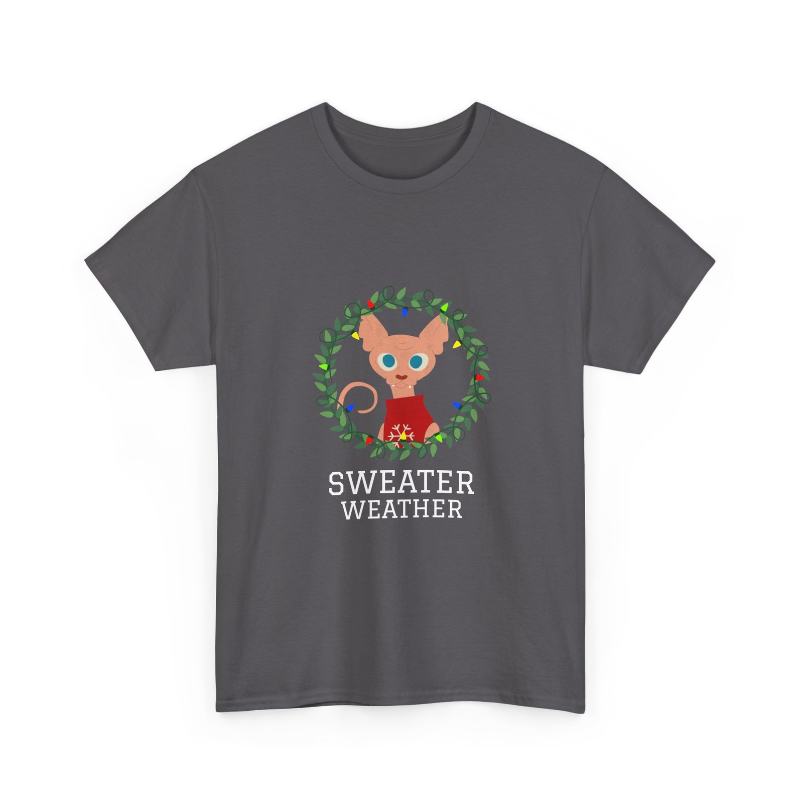 Cozy Autumn Sweater Weather Typography Design - T-shirt - Image 7