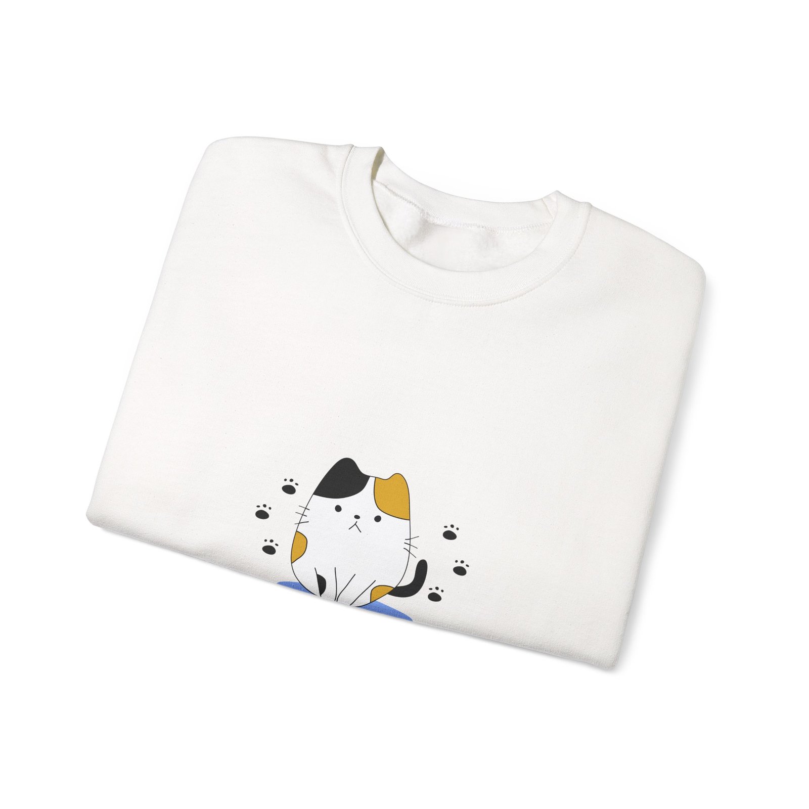 Hooman Clean This Mess Cat Funny Humorous Pet Illustration - Sweatshirt - Image 3