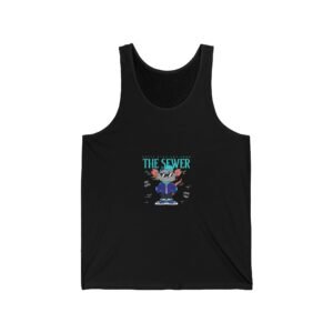 Urban Sewer Rat Illustration with Gritty Street Art Style - Tank Top