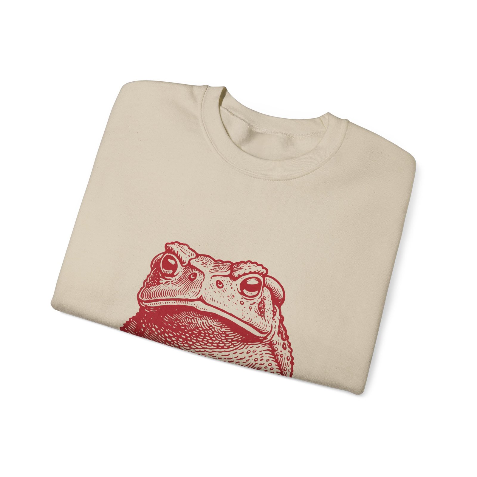 I Toad You So Red Frog Face Illustrated Design - Sweatshirt - Image 7