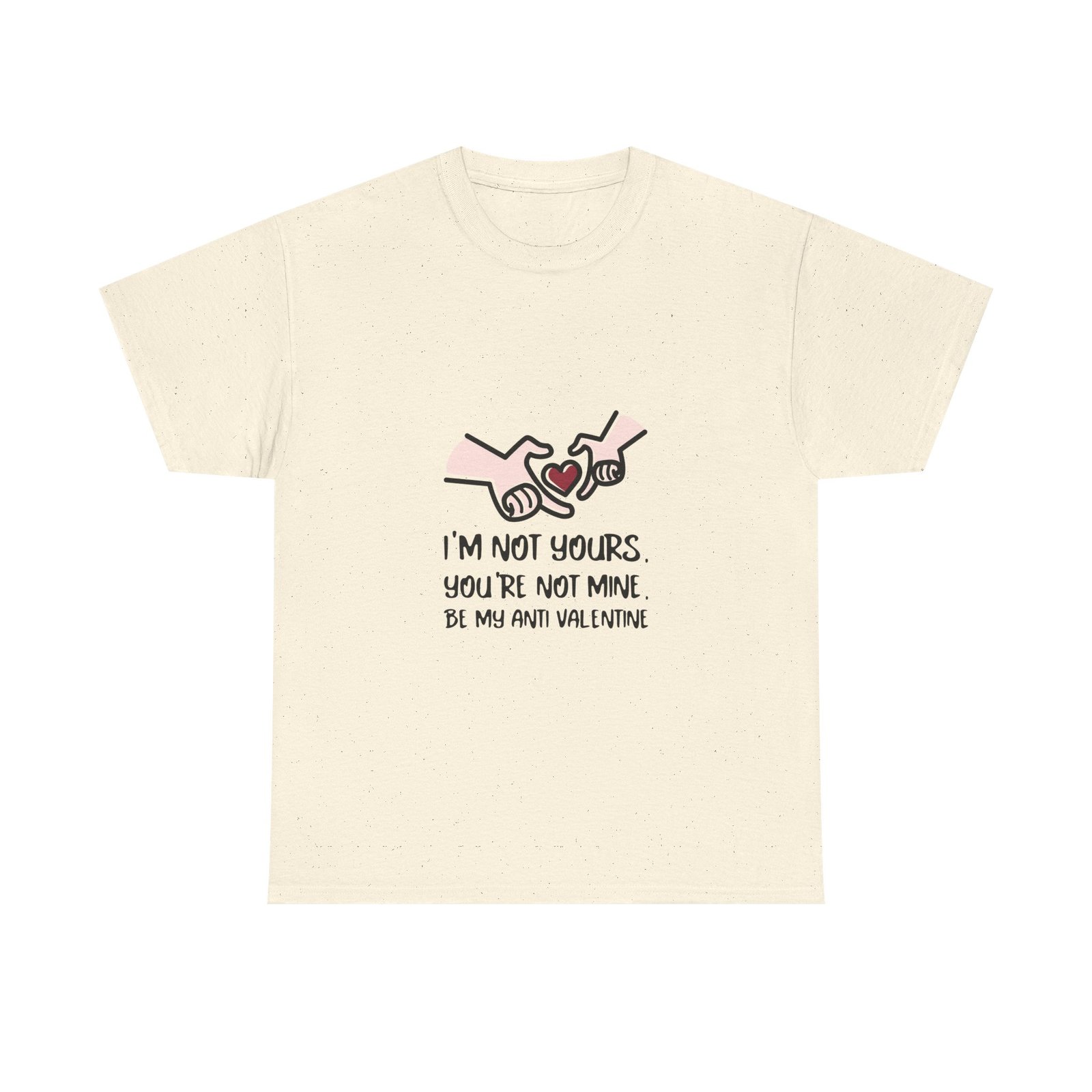 Edgy Anti Valentine Design with Bold Hands and Rebellious Text - T-shirt - Image 5