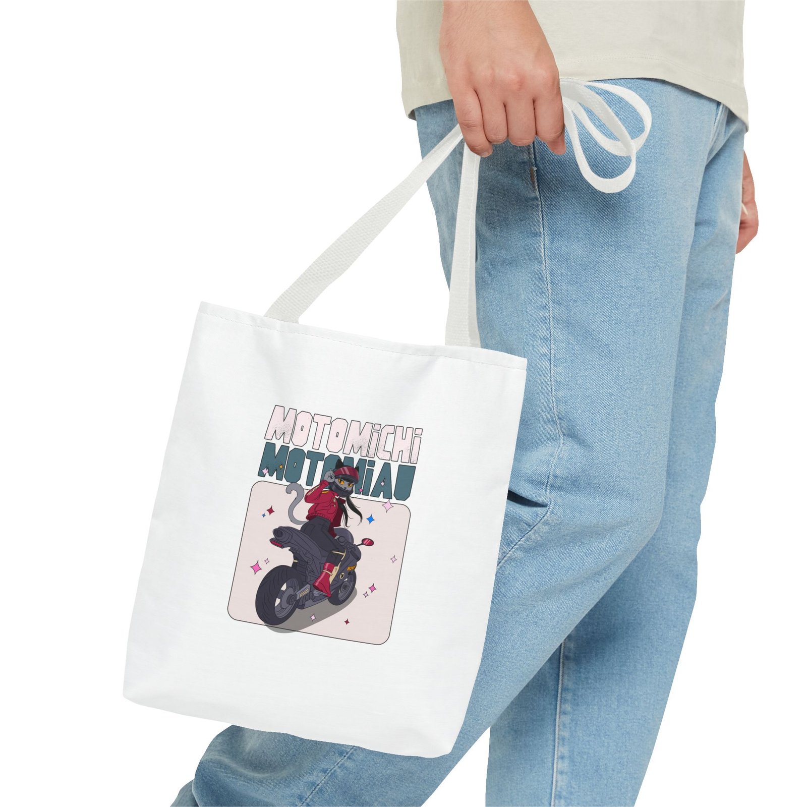 Motomichi Motogang Bold Motorcycle Emblem Design - Tote Bag - Image 3