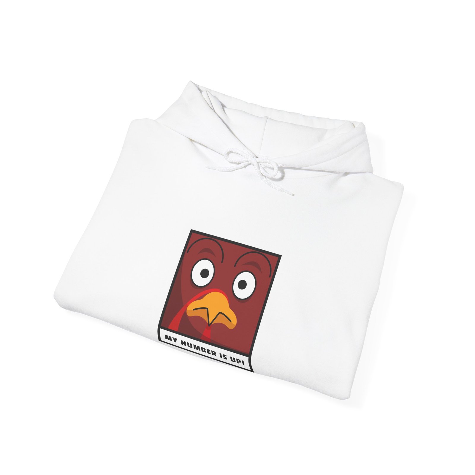 Playful Chicken with Number Up Graphic Illustration - Hoodie - Image 4
