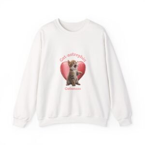 Cutest-astrophic Adorable Kitten with Playful Expression - Sweatshirt