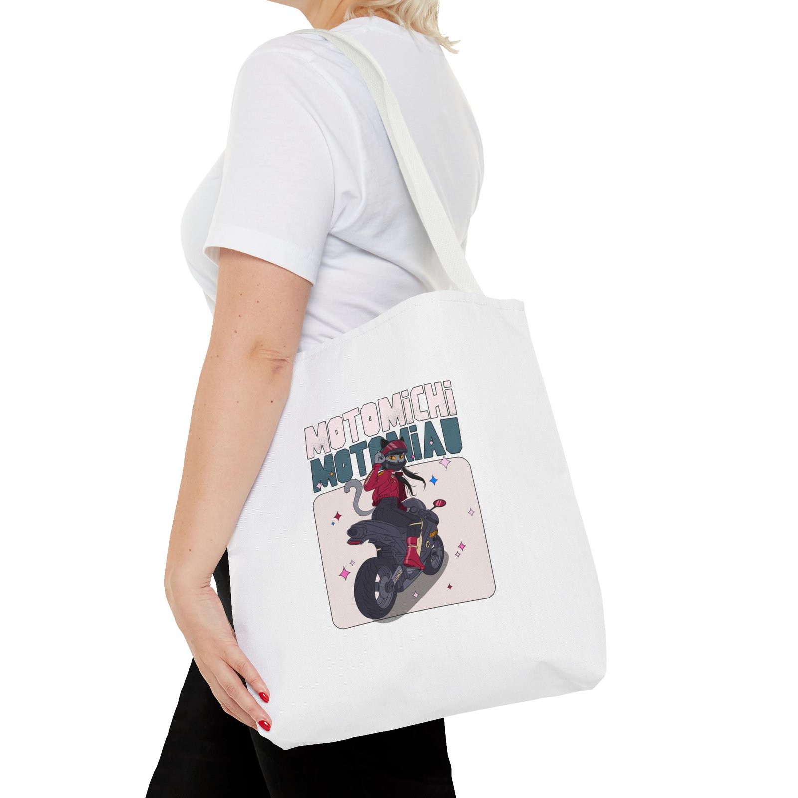 Motomichi Motogang Bold Motorcycle Emblem Design - Tote Bag - Image 8