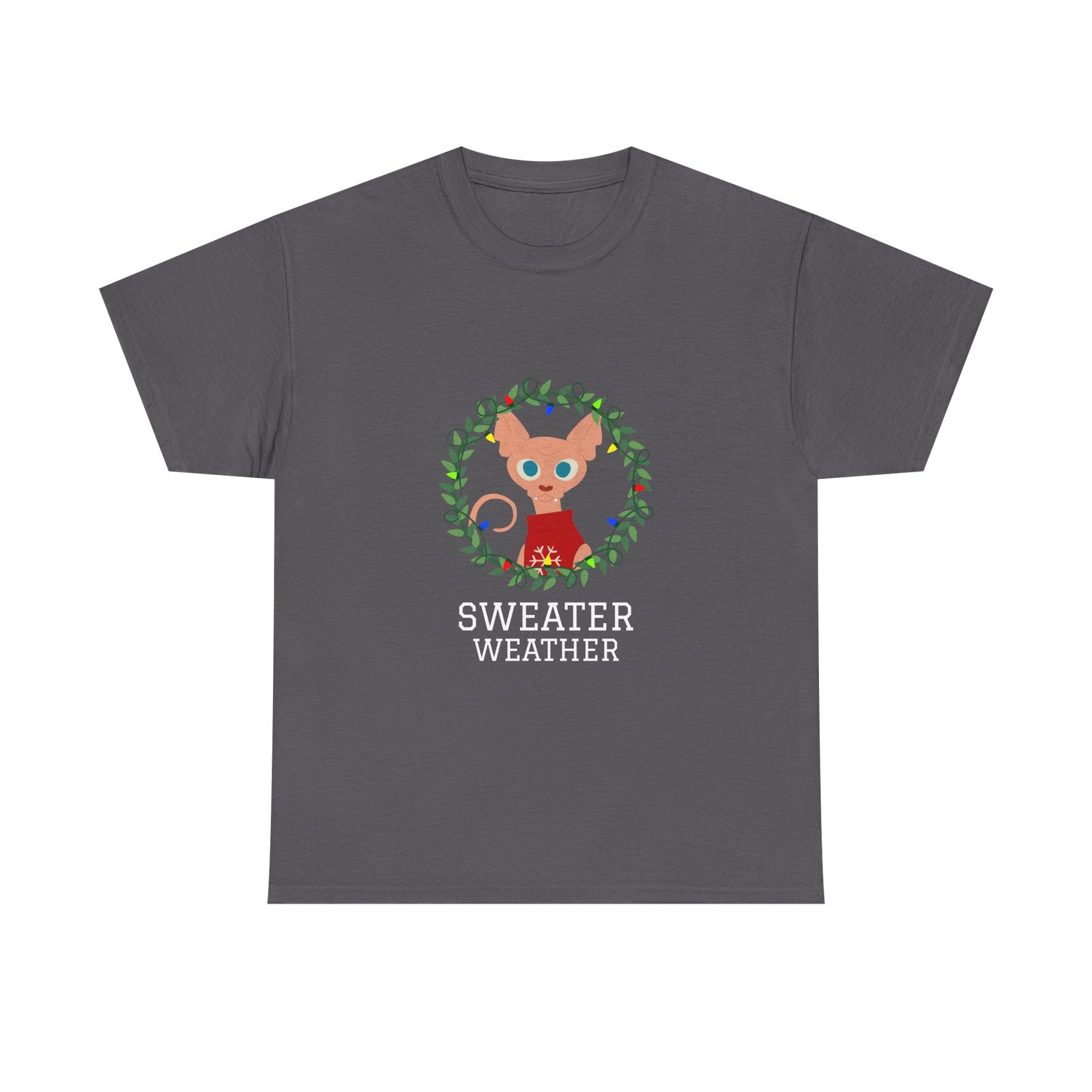 Cozy Autumn Sweater Weather Typography Design - T-shirt - Image 5