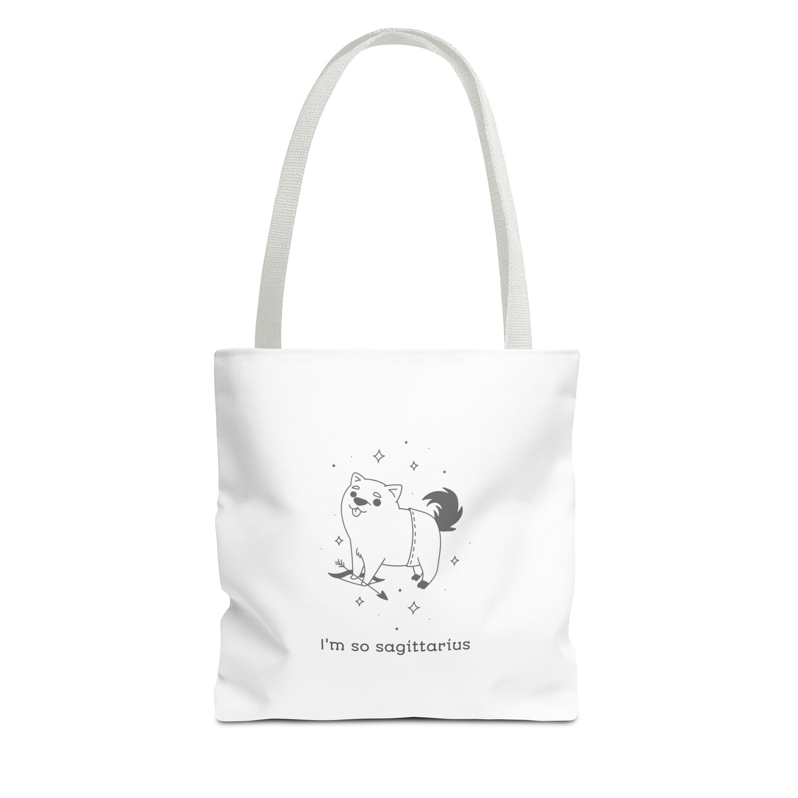 I'm So Sagittarius Cute Dog Horoscope Astrology Design - Tote Bag