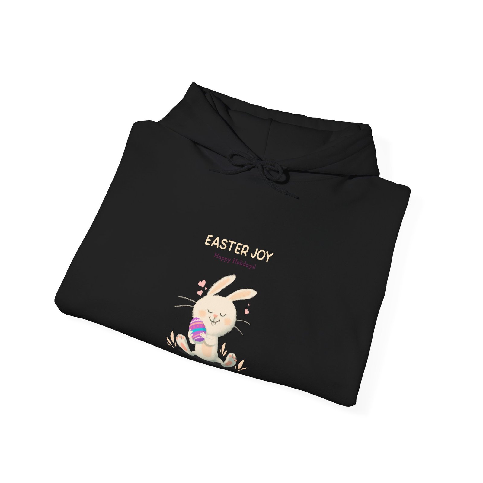 Easter Joy Happy Bunny Cartoon Illustration - Hoodie - Image 4