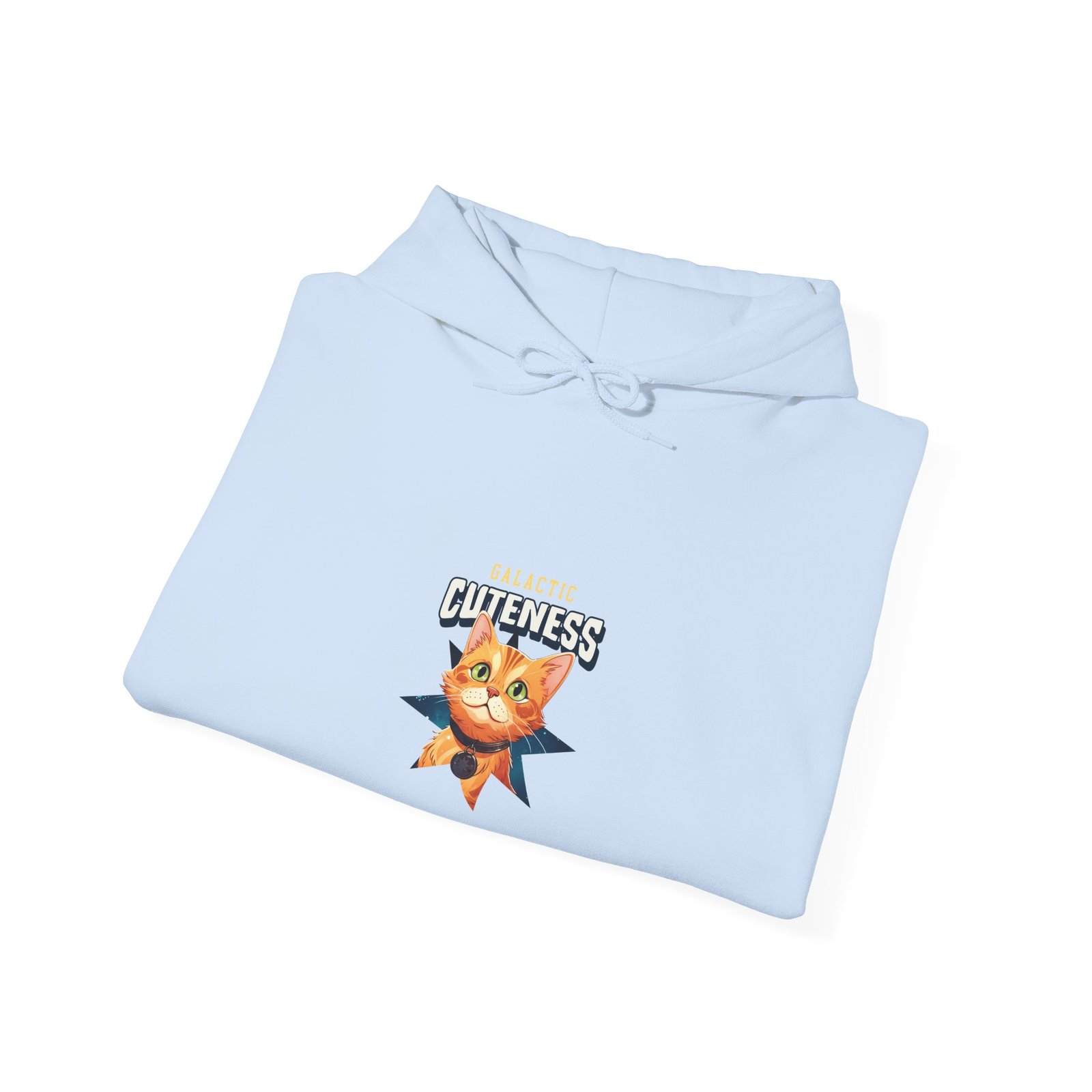 Galactic Cuteness Space Cat Floating in Colorful Cosmos - Hoodie - Image 12