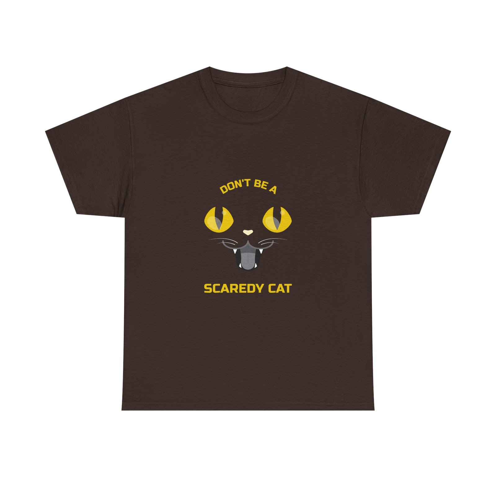 Cute Don’t Be a Scaredy Cat Playful Cat Teasing Design - T-shirt