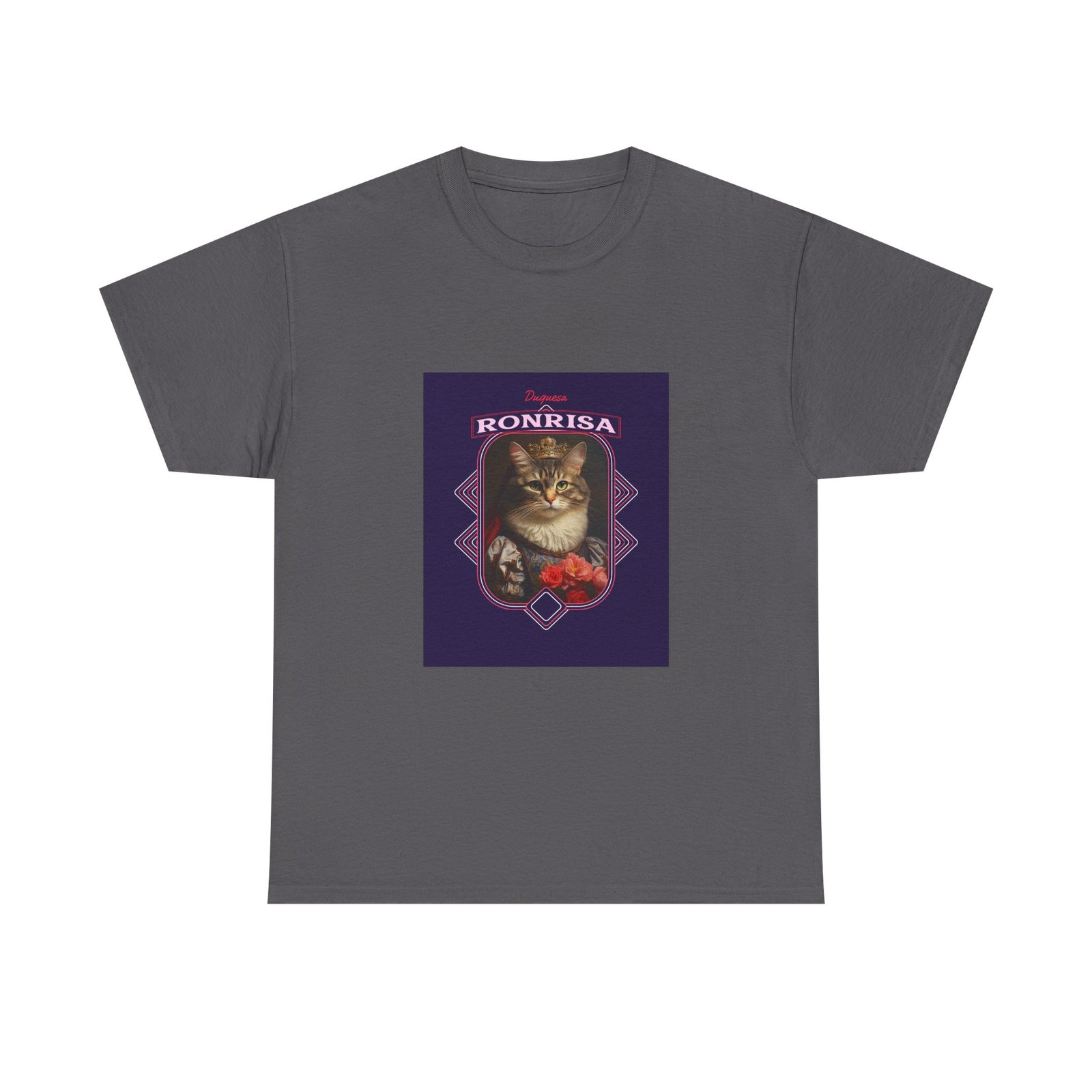 Elegant Ronrisa Cat Artistic Illustration with Graceful Lines - T-shirt - Image 5