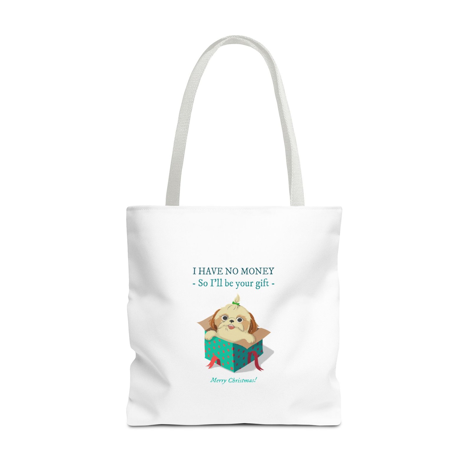 Funny No Money Gift Dog Cartoon Illustration - Tote Bag - Image 9