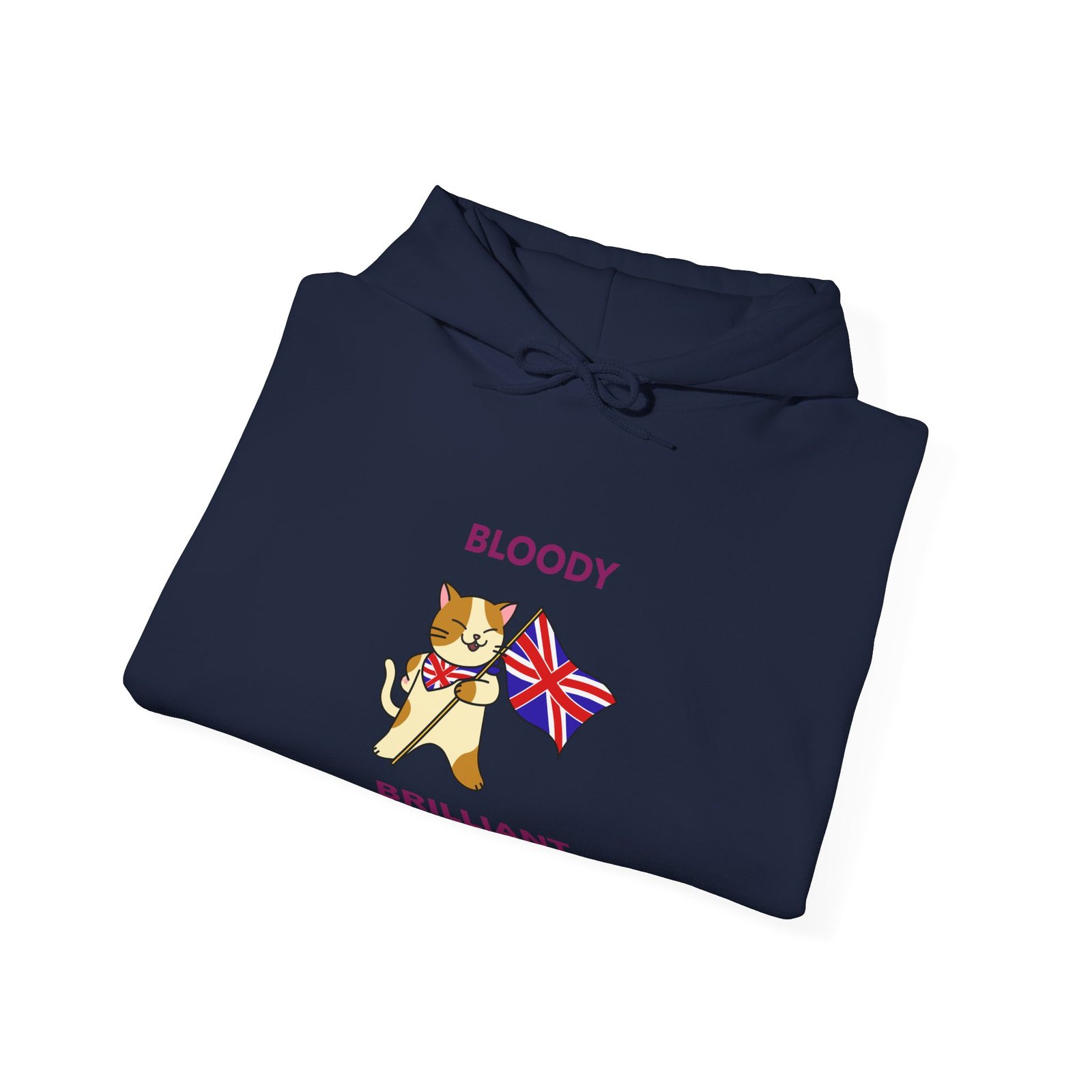 Bloody Brilliant Cat Graphic with Edgy Red Accents - Hoodie - Image 12