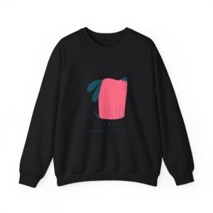 Stay Pawsitice Positivity Dog Cute Cartoon Design - Sweatshirt