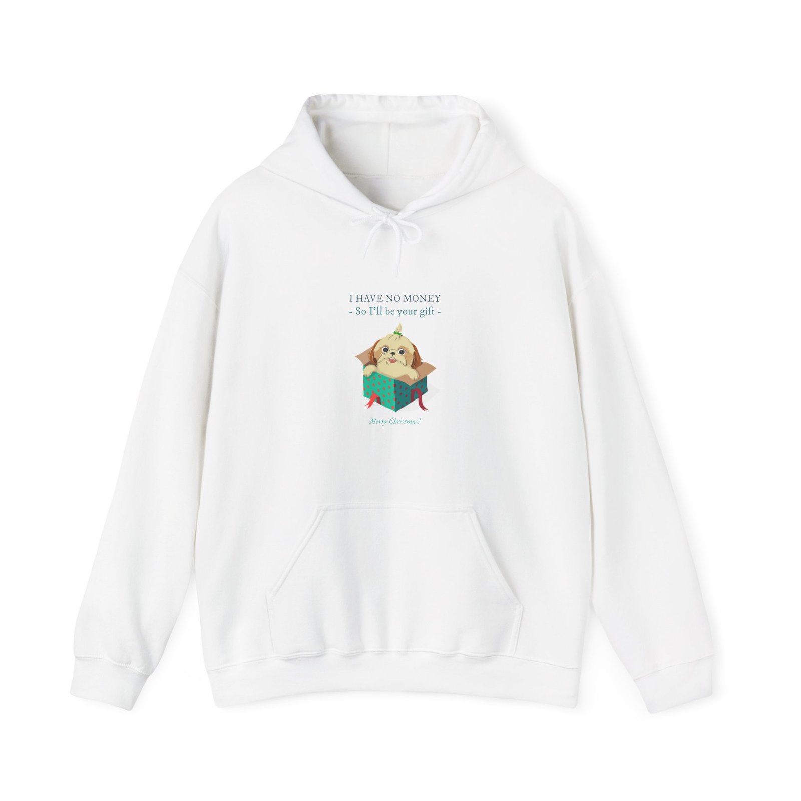 Funny No Money Gift Dog Cartoon Illustration - Hoodie