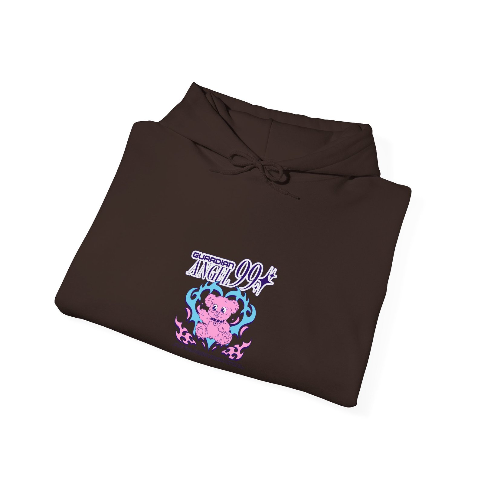 Cute Guardian Angel Bear with Wings and Halo Design - Hoodie - Image 8