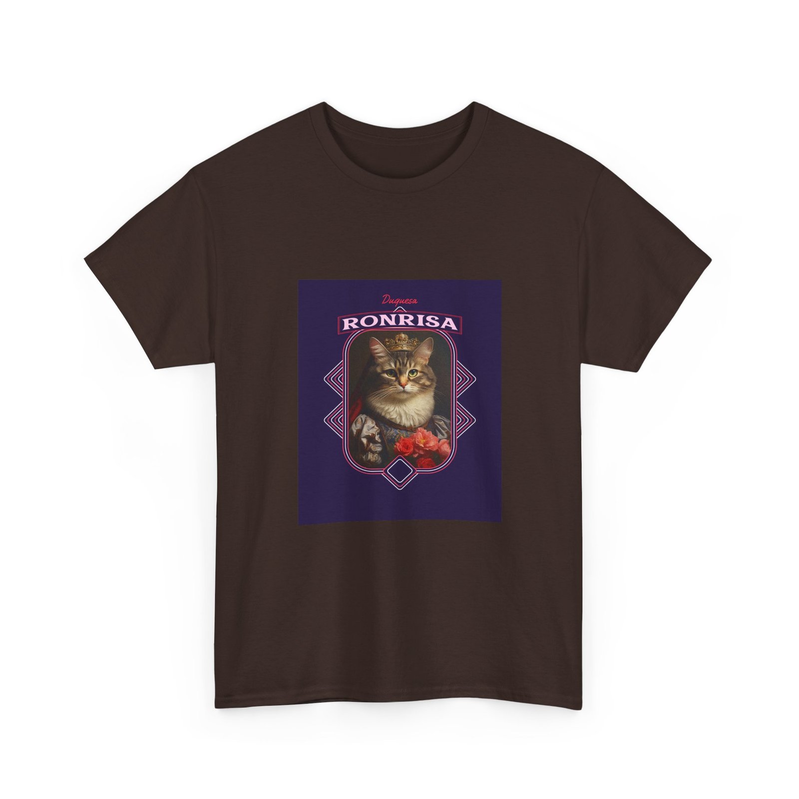 Elegant Ronrisa Cat Artistic Illustration with Graceful Lines - T-shirt - Image 3