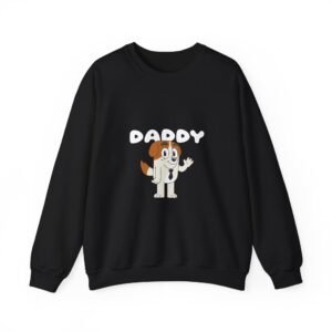 Daddy Friendly Dog Heartwarming Cartoon Design - Sweatshirt