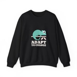 Adapt To Change Minimalist Chameleon Illustration - Sweatshirt