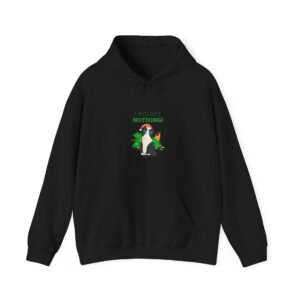 No Regrets Dog Design with Bold Statement and Playful Style - Hoodie