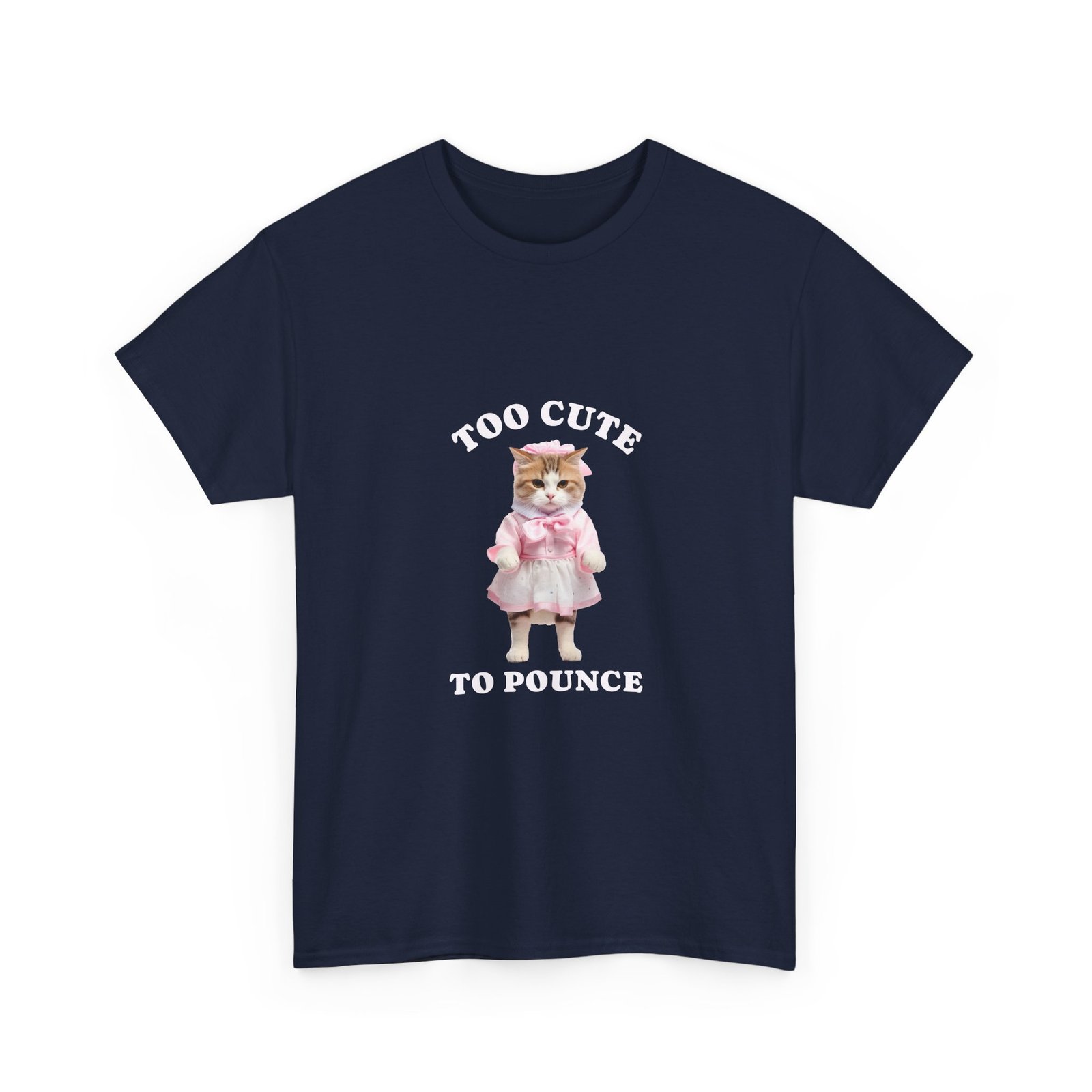 Too Cute To Pounce Cat Adorable Playful Kitten Design - T-shirt - Image 11