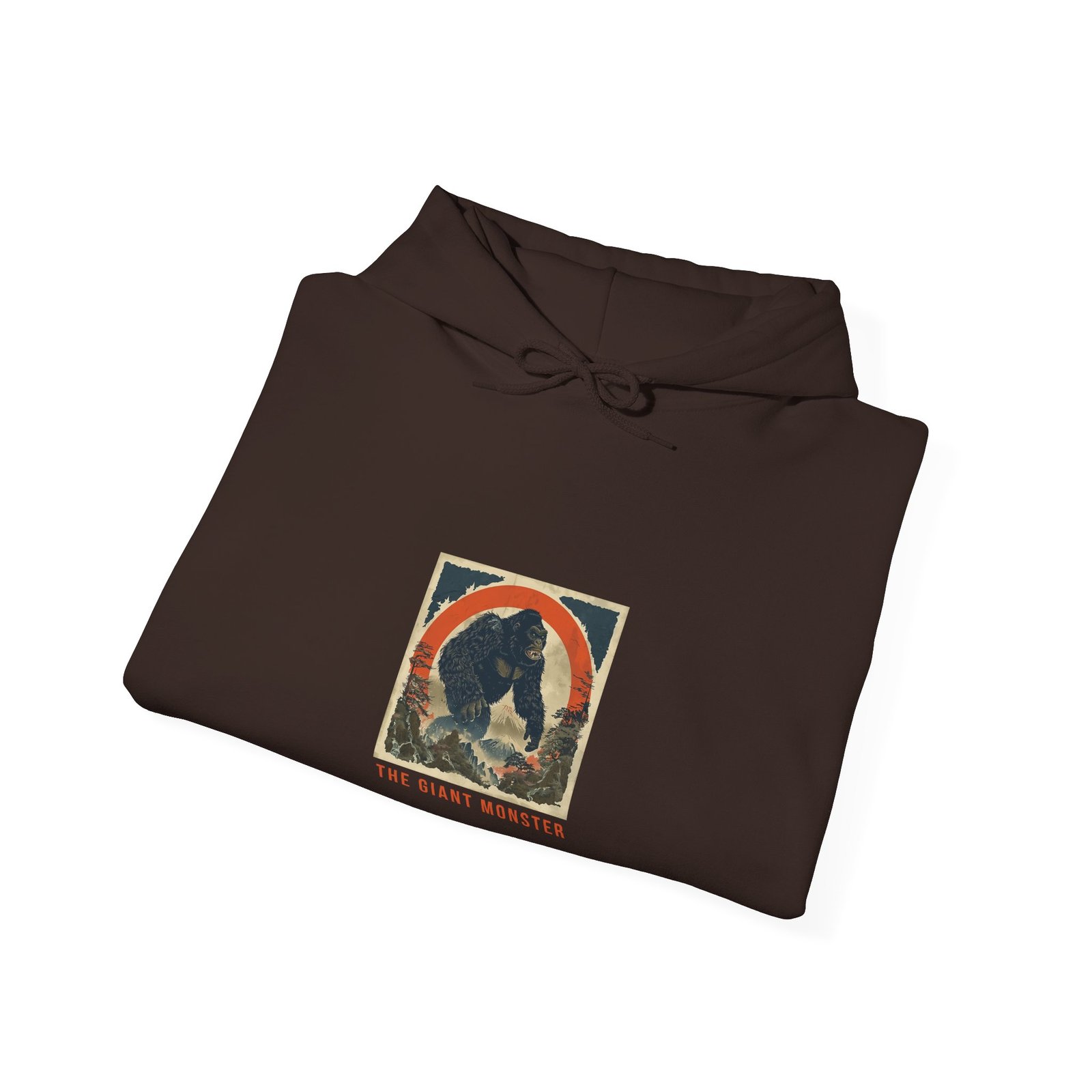Fierce Giant Monster Gorilla Illustration with Urban Chaos - Hoodie - Image 8