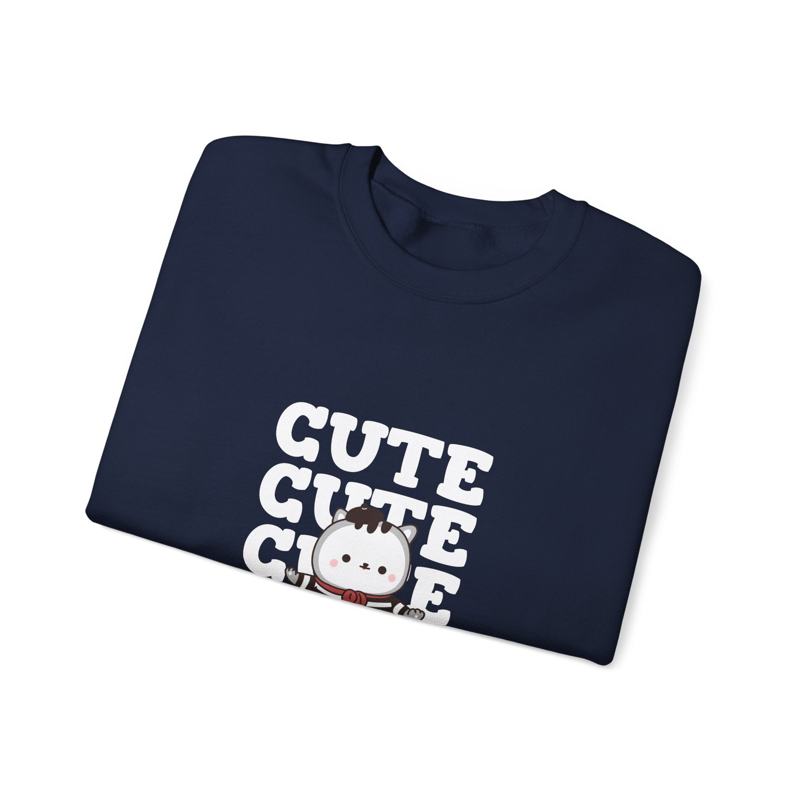 Adorable Repeating Cute Cat Illustration Pattern - Sweatshirt - Image 11