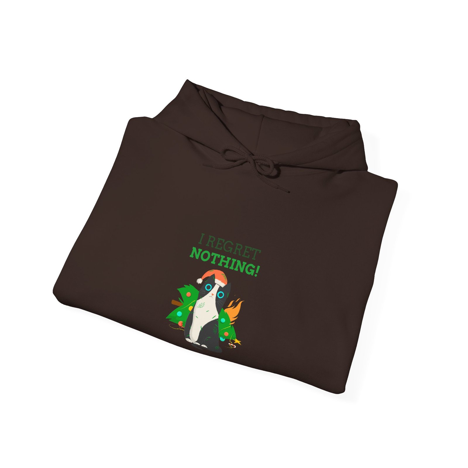 No Regrets Dog Design with Bold Statement and Playful Style - Hoodie - Image 8