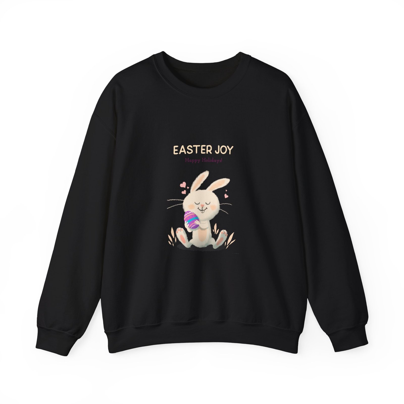 Easter Joy Happy Bunny Cartoon Illustration - Sweatshirt