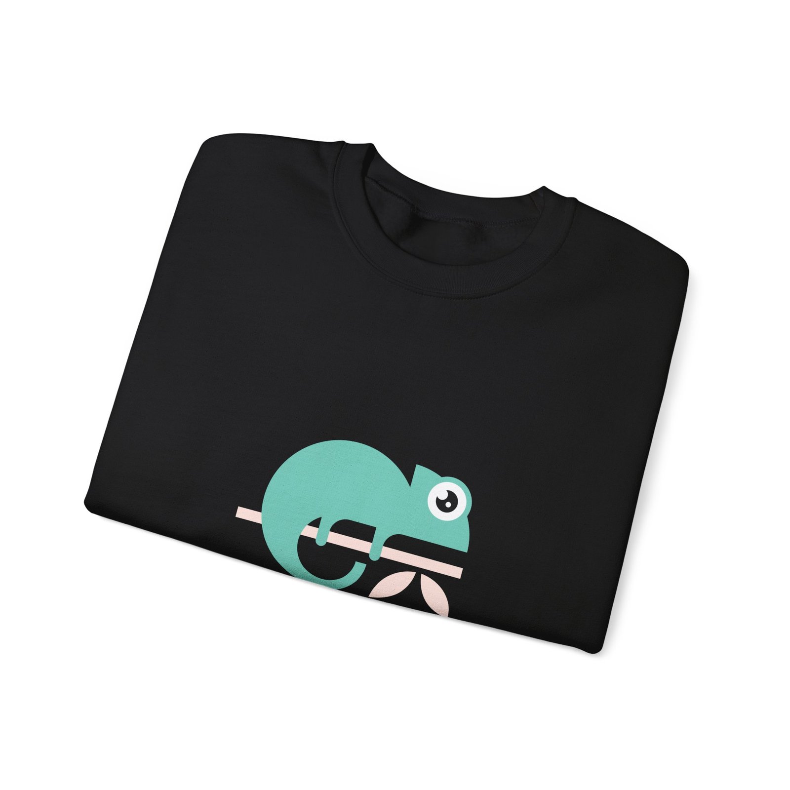 Adapt To Change Minimalist Chameleon Illustration - Sweatshirt - Image 3