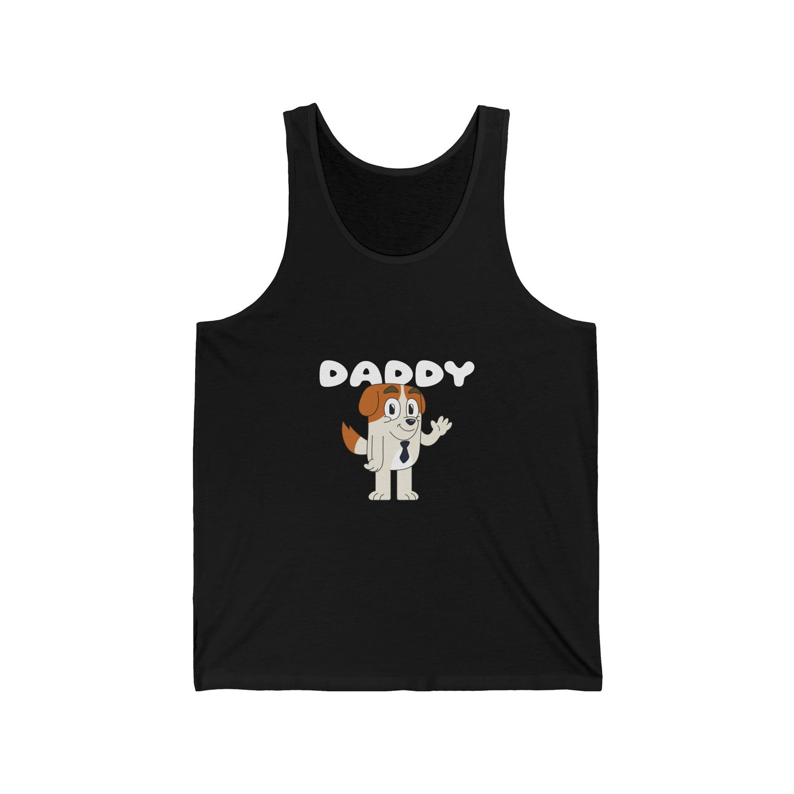 Daddy Friendly Dog Heartwarming Cartoon Design - Tank Top