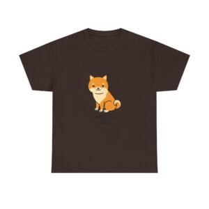 Adorable Shiba Inu Mom Illustration with Playful Expression - T-shirt
