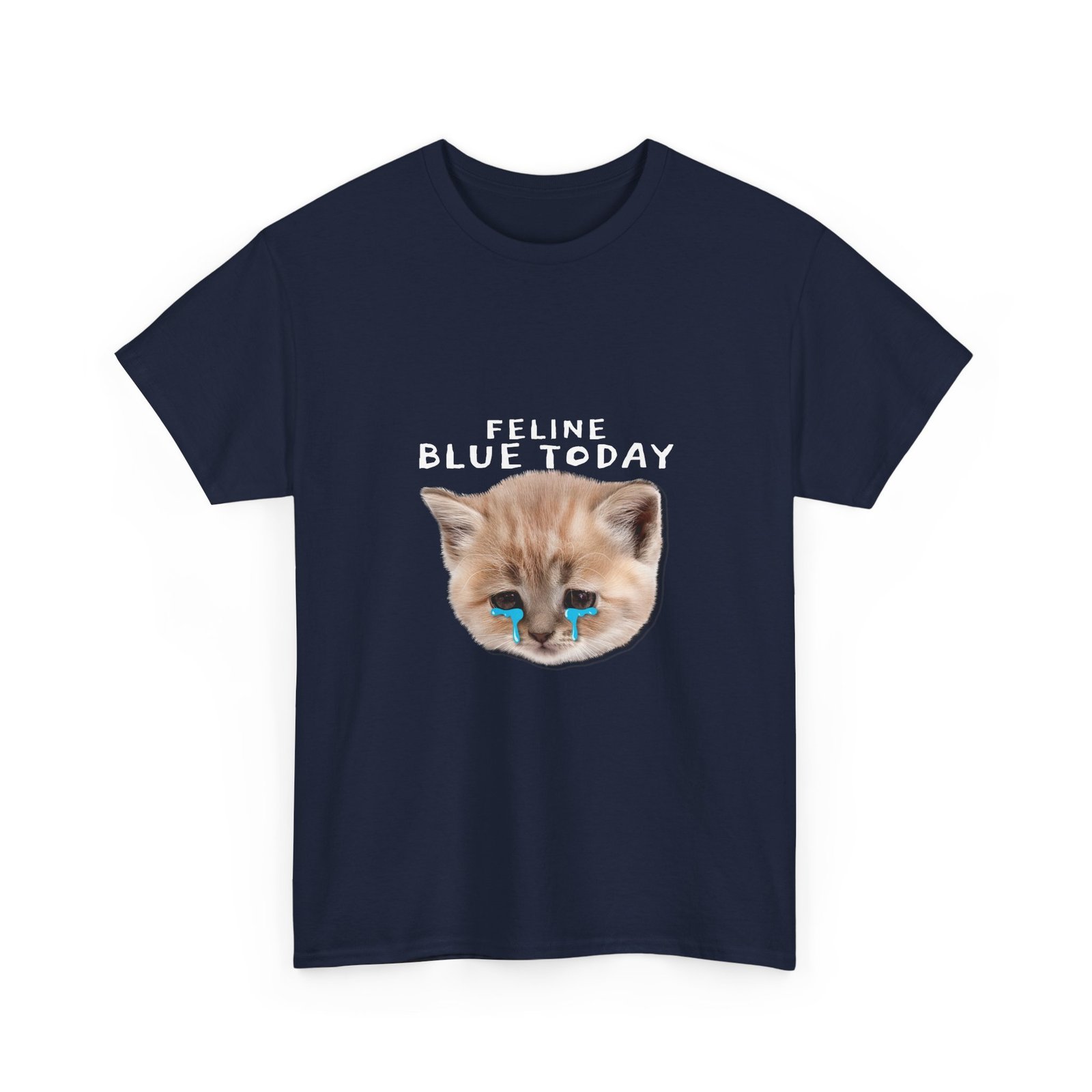 Enchanting Blue Cat Illustration with Whimsical Charm - T-shirt - Image 11