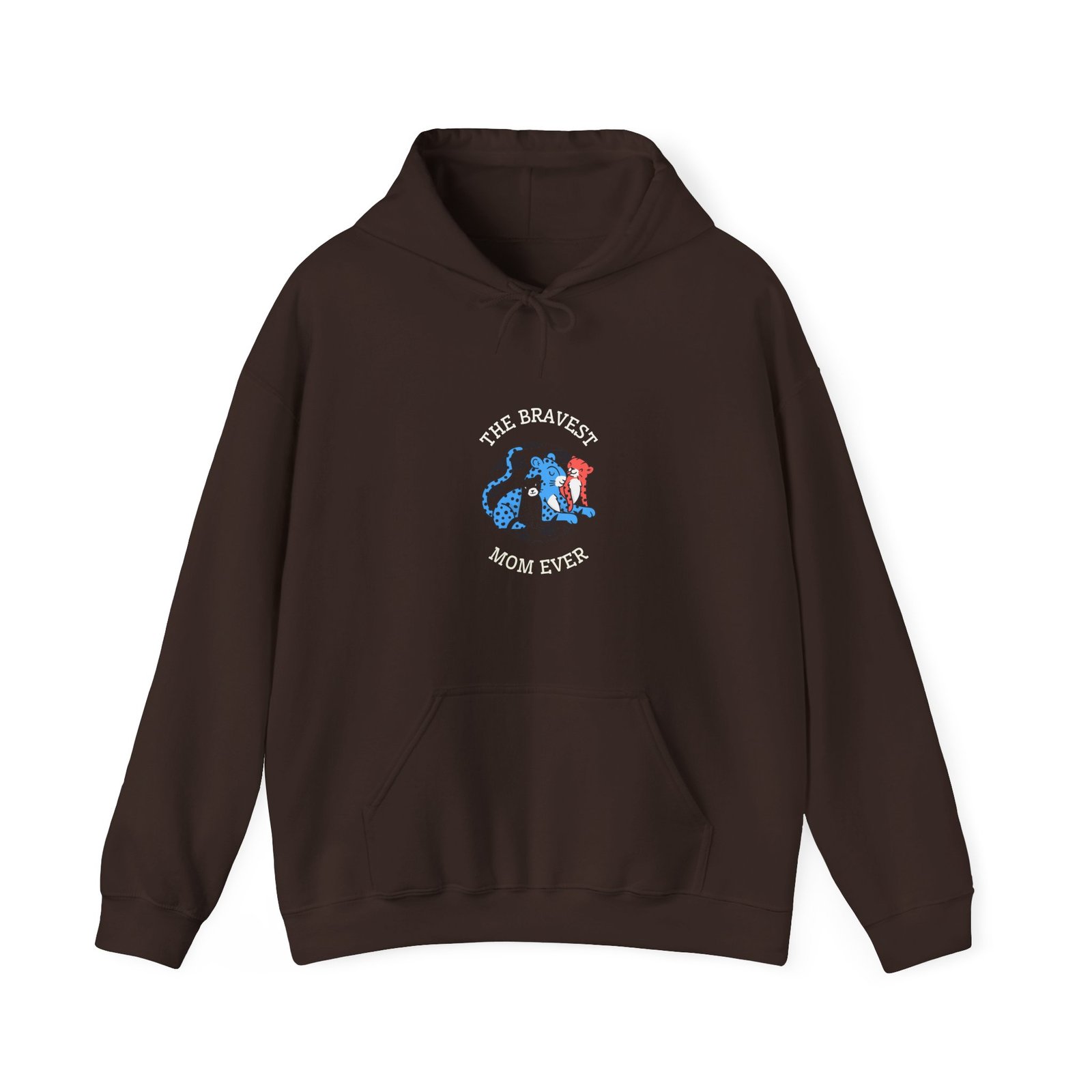 Bravest Mom Ever Bold Typography Graphic - Hoodie - Image 5