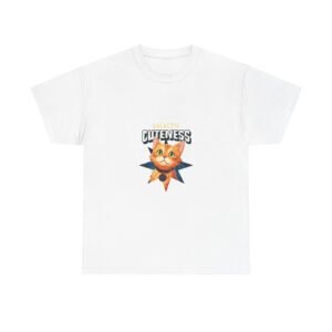 Galactic Cuteness Space Cat Floating in Colorful Cosmos - T-shirt