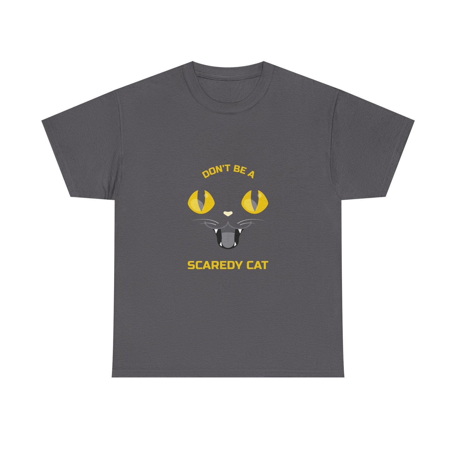 Cute Don’t Be a Scaredy Cat Playful Cat Teasing Design - T-shirt - Image 5