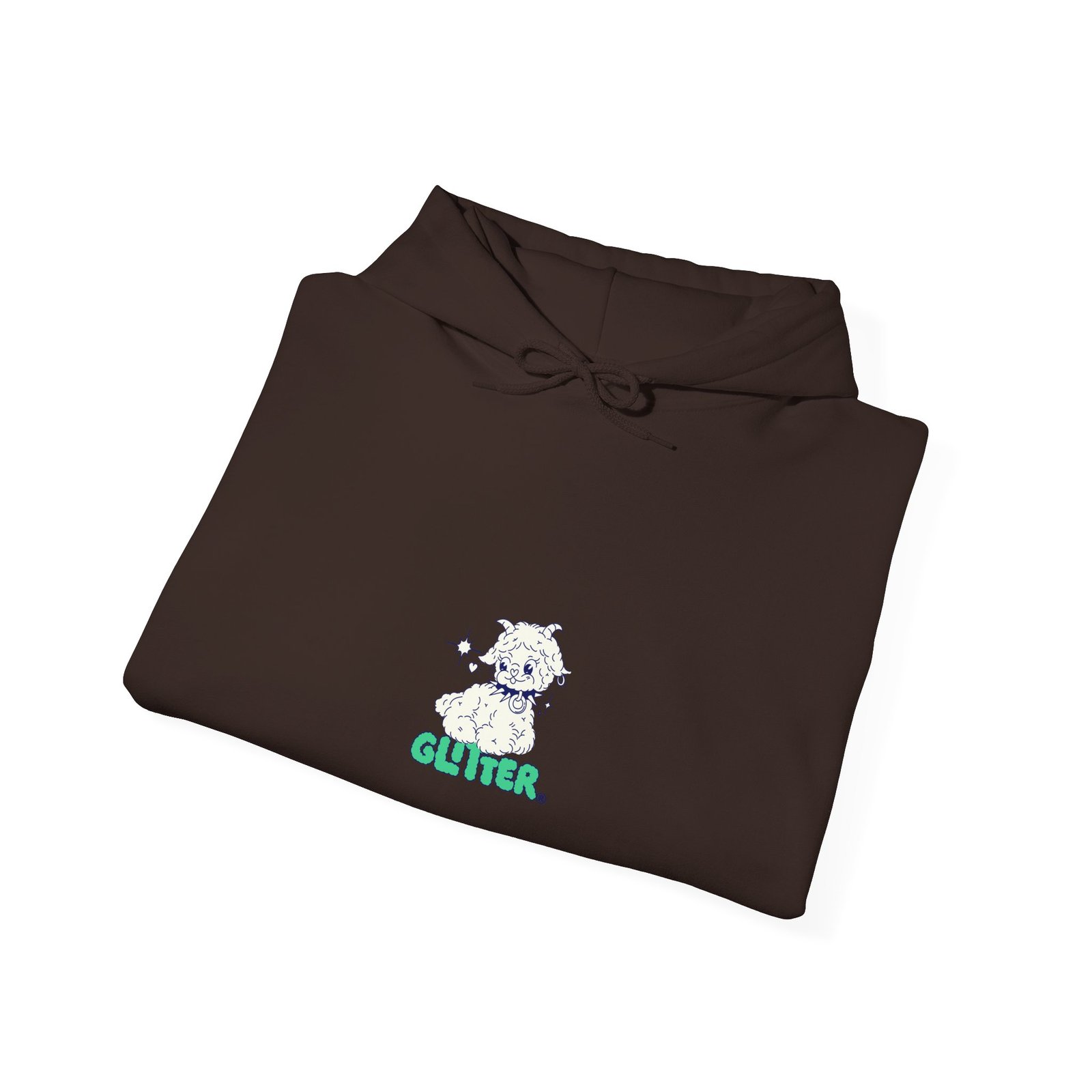 Glitter Sparkly Dog Silhouette with Shimmering Details - Hoodie - Image 8