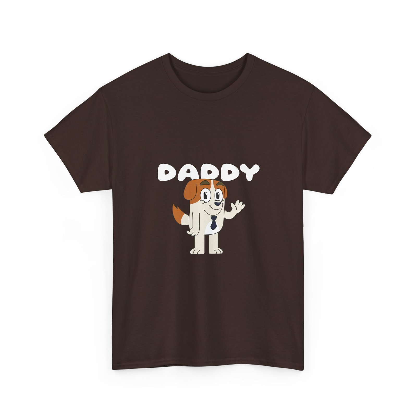 Daddy Friendly Dog Heartwarming Cartoon Design - T-shirt - Image 3