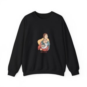 Mother Of Cats Graphic Design Featuring Regal Feline Artwork - Sweatshirt