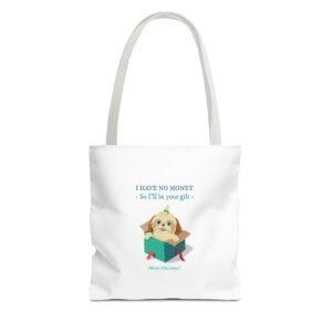 Funny No Money Gift Dog Cartoon Illustration - Tote Bag