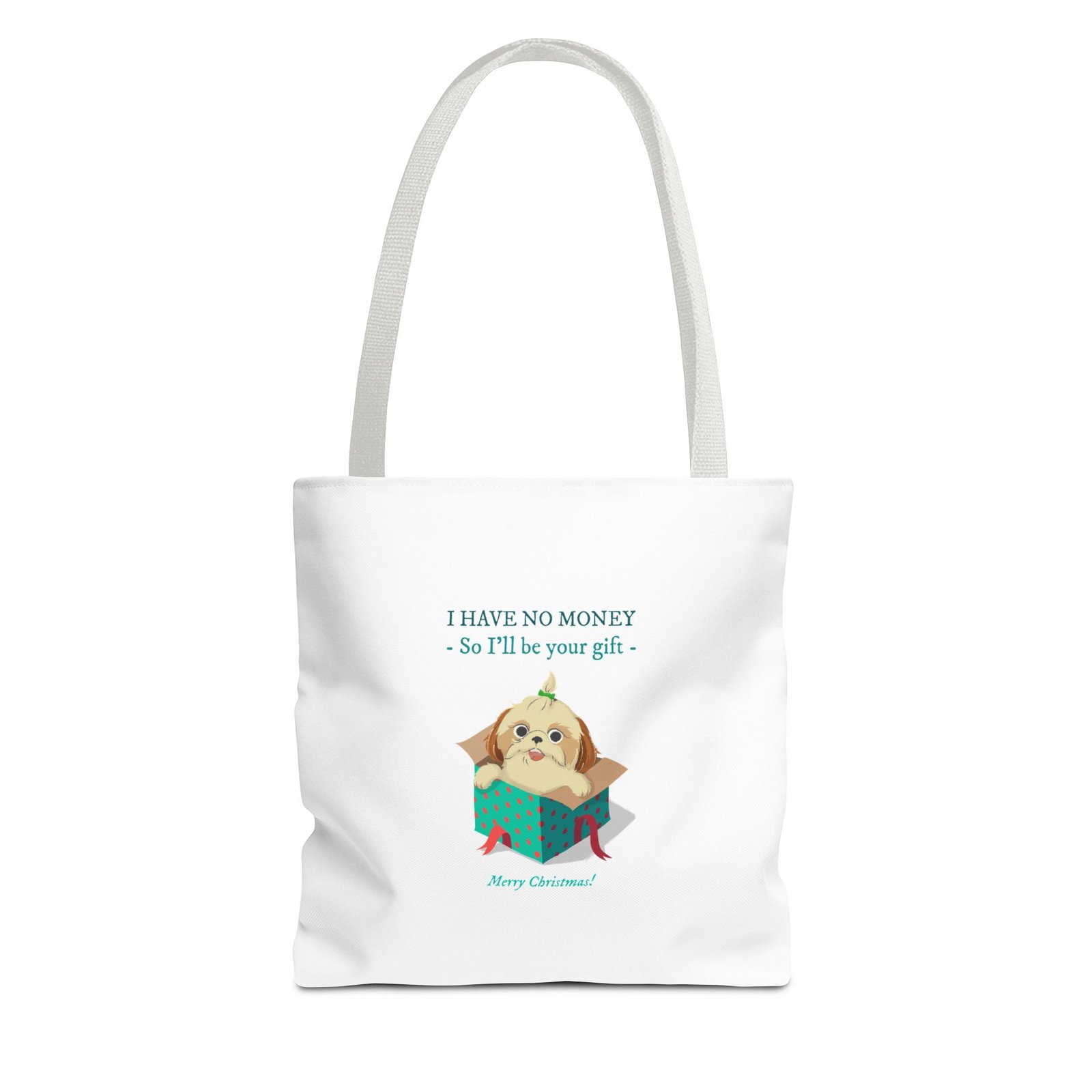 Funny No Money Gift Dog Cartoon Illustration - Tote Bag