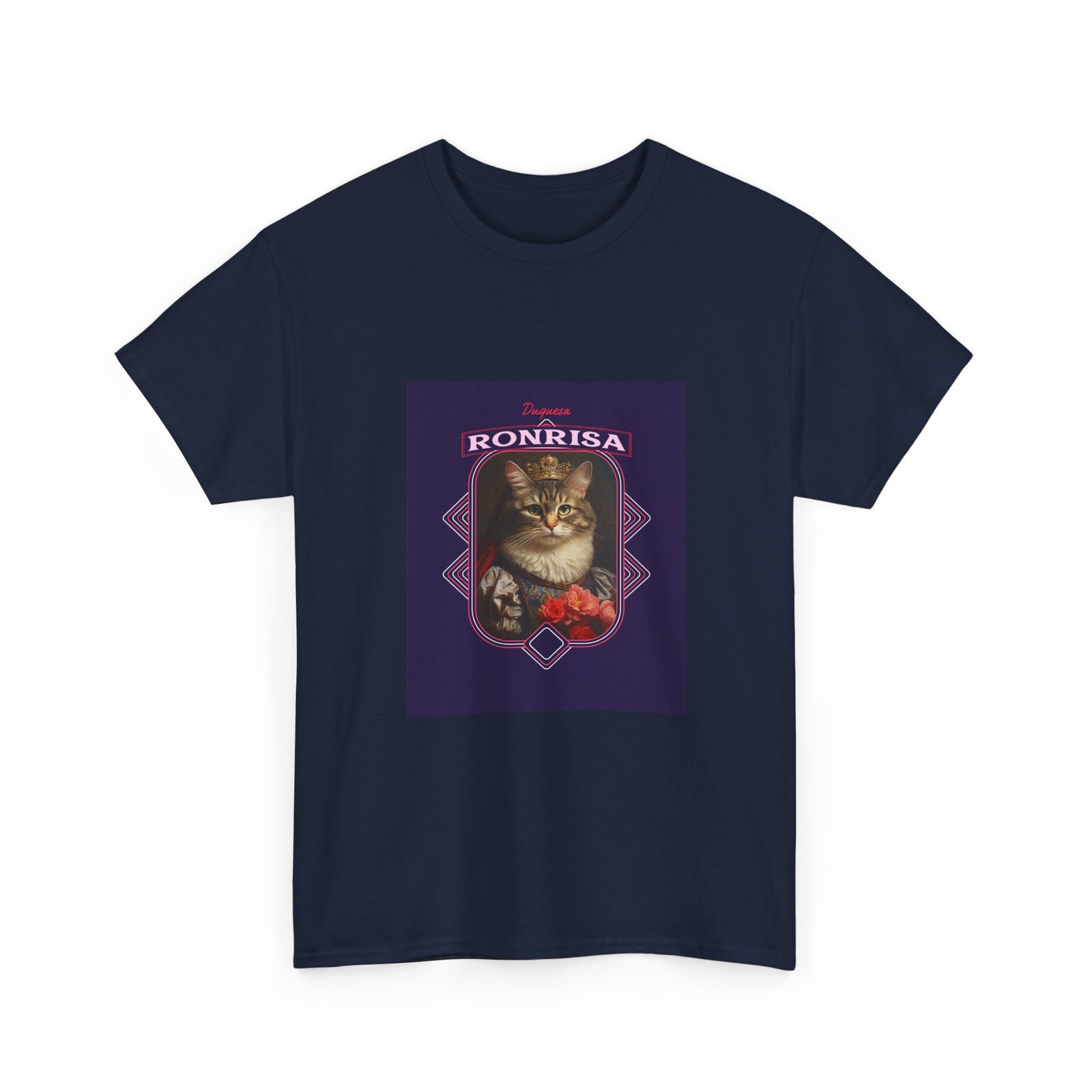 Elegant Ronrisa Cat Artistic Illustration with Graceful Lines - T-shirt - Image 11