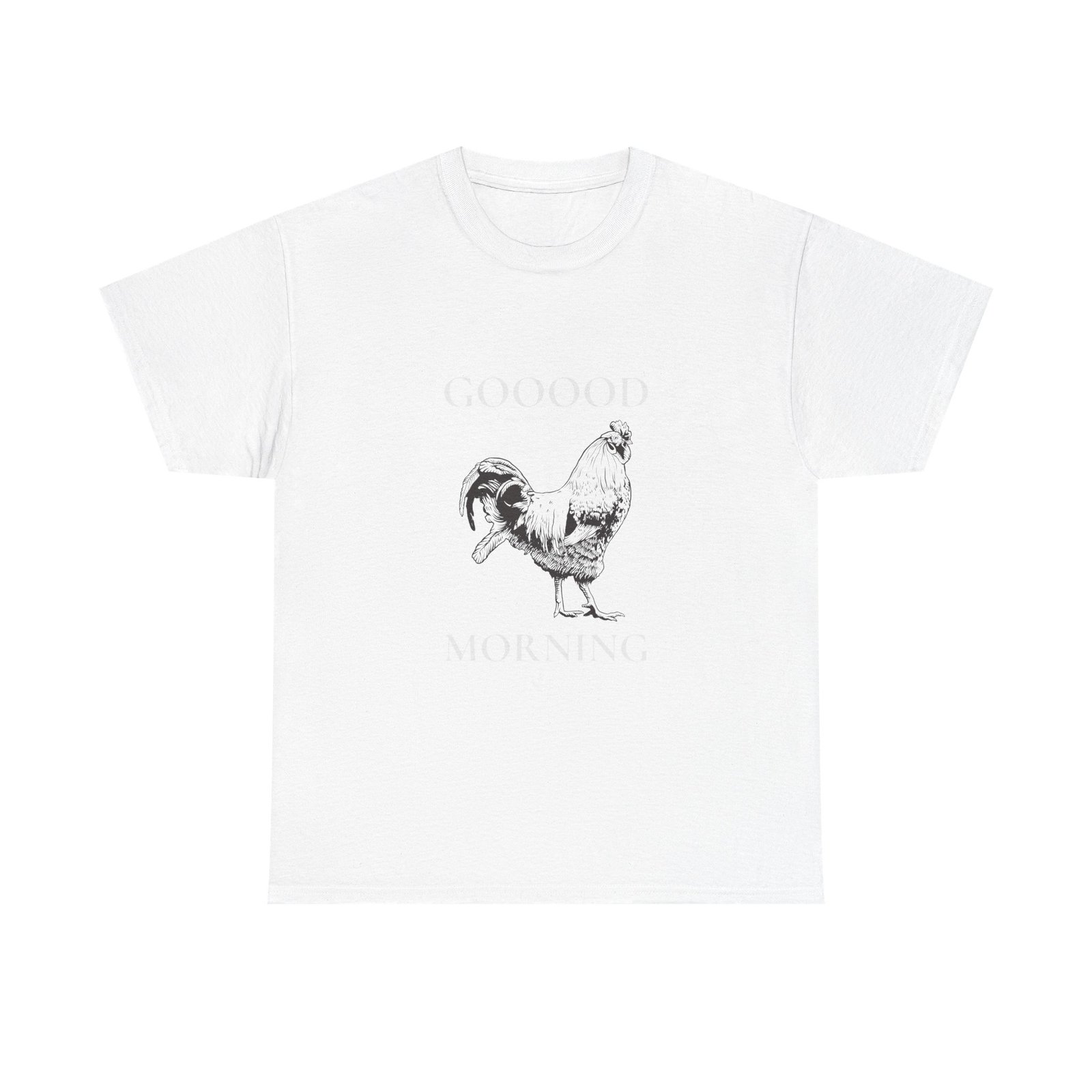 Vibrant Good Morning Rooster Classic Illustration - T-shirt