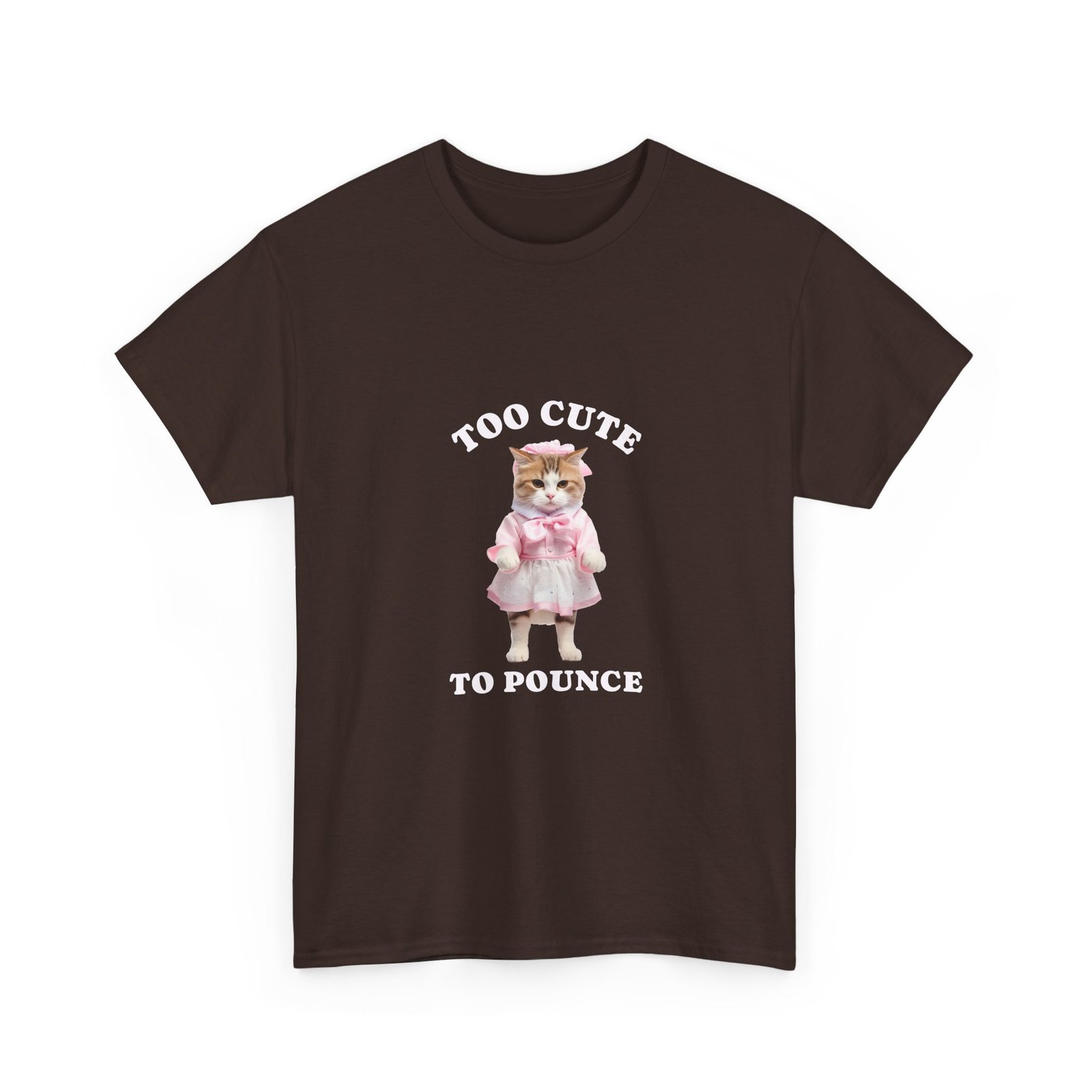 Too Cute To Pounce Cat Adorable Playful Kitten Design - T-shirt - Image 3