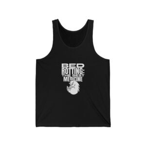 Funny Bed Rotting Club Graphic with Cozy Lazy Vibes - Tank Top