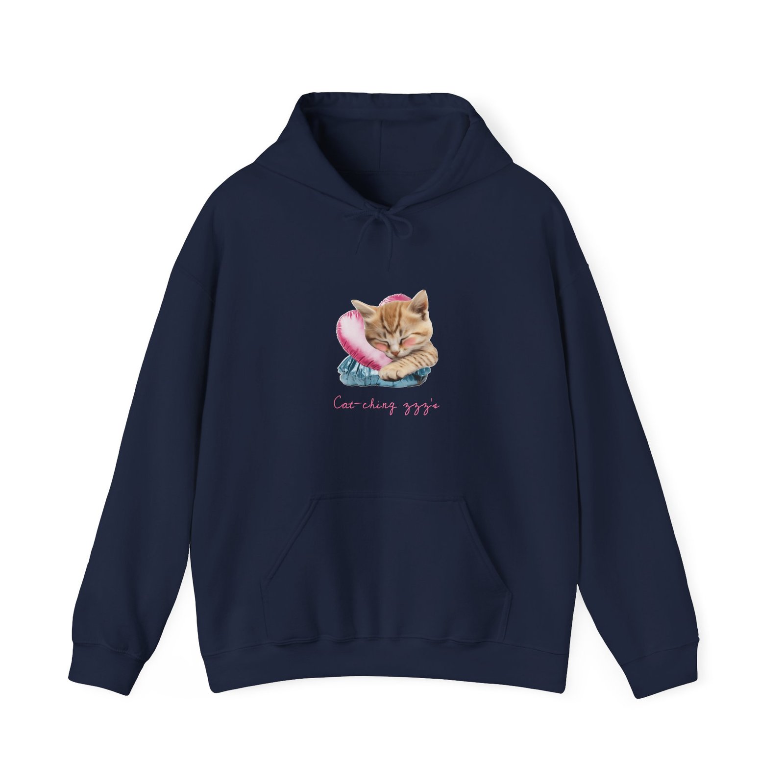 Sleeping Ginger Cat Cozy and Adorable Illustration - Hoodie - Image 9